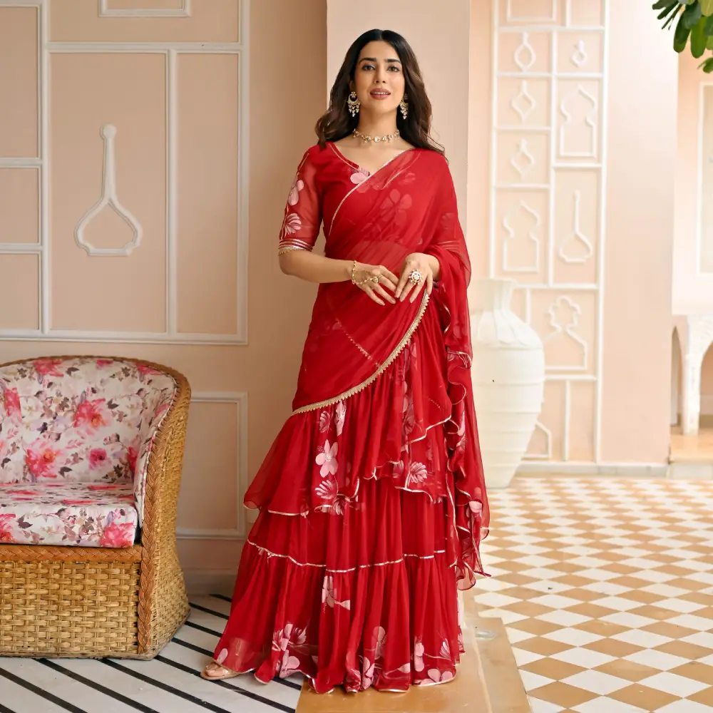 Rang-0238-1-1.webp Tango Draped Saree with Blouse - Image 1